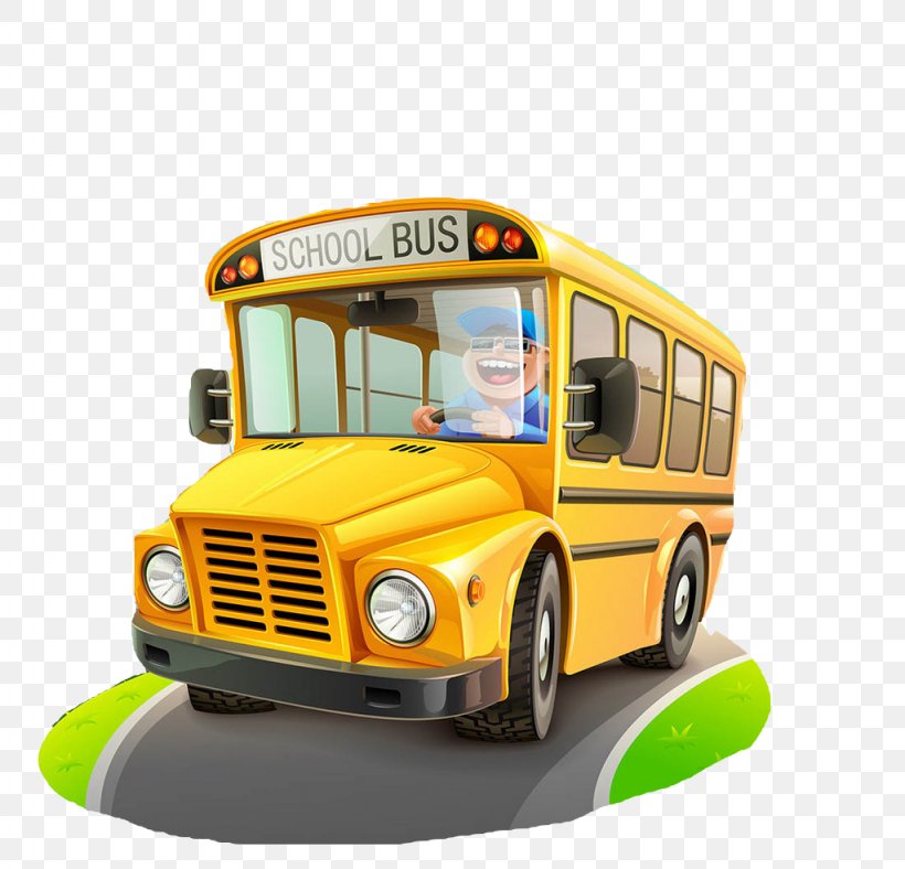 School Bus Cartoon Clip Art, PNG, 1024x985px, Bus, Automotive Design, Brand, Bus Driver, Cartoon Download Free