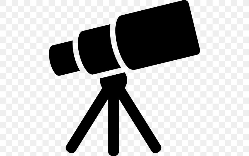 Silhouette, PNG, 512x512px, Telescope, Black And White, History Of The Telescope, Logo, Royaltyfree Download Free
