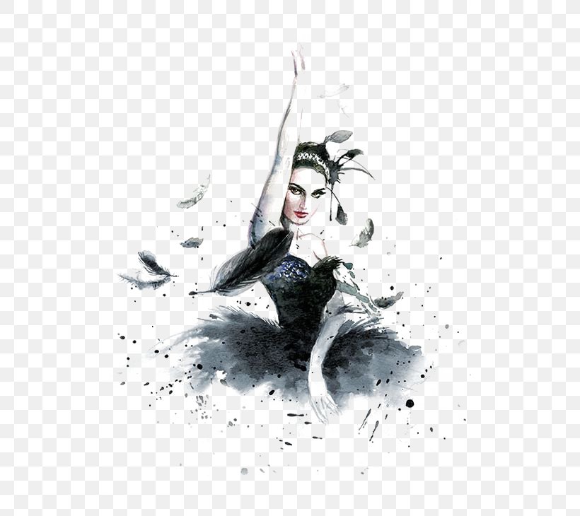 Cygnini Drawing Watercolor Painting Ballet Dancer, PNG, 564x730px, Cygnini, Art, Ballet, Ballet Dancer, Black And White Download Free