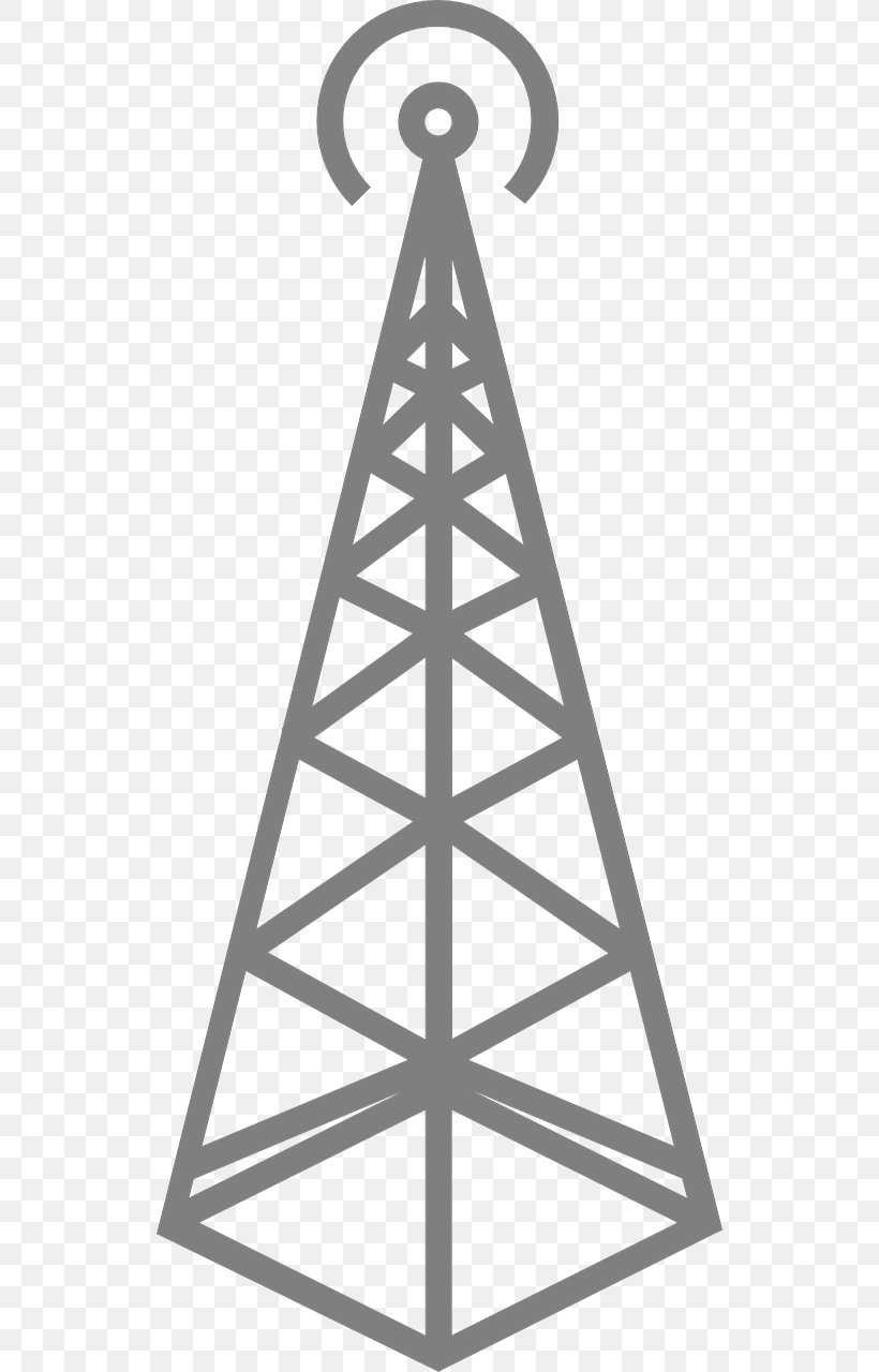 Telecommunications Tower Aerials Radio Transmitter Wireless, PNG, 640x1280px, Telecommunications Tower, Aerials, Black And White, Cell Site, Image Antenna Download Free