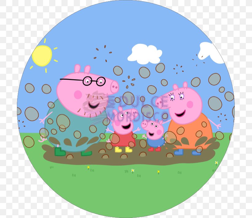 Daddy Pig Television Show Entertainment One Thunderstorm, PNG, 709x709px, Daddy Pig, Animated Cartoon, Animation, Area, Art Download Free