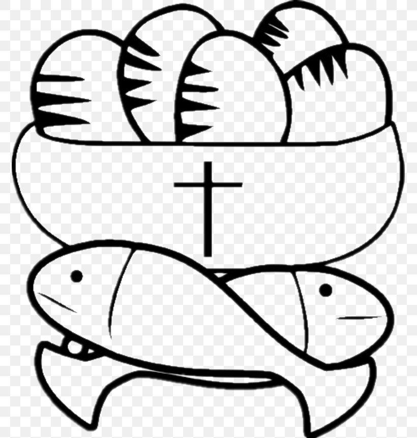 Feeding The Multitude Loaf Fish Bread Bible, PNG, 773x862px, Watercolor, Cartoon, Flower, Frame, Heart Download Free