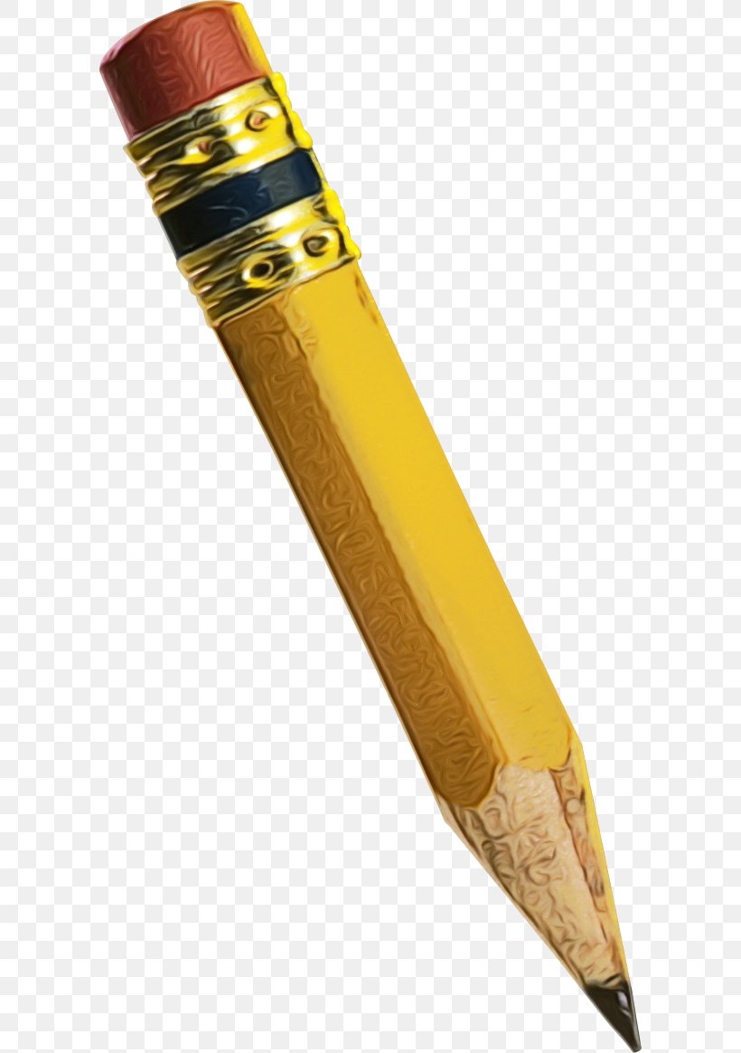 Pencil Cartoon, PNG, 600x1164px, Watercolor, Ballpoint Pen, Colored Pencil, Drawing, Eraser Download Free