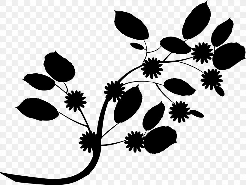 Silhouette Leaf Photography Clip Art, PNG, 2325x1750px, Silhouette, Black And White, Branch, Flora, Flower Download Free