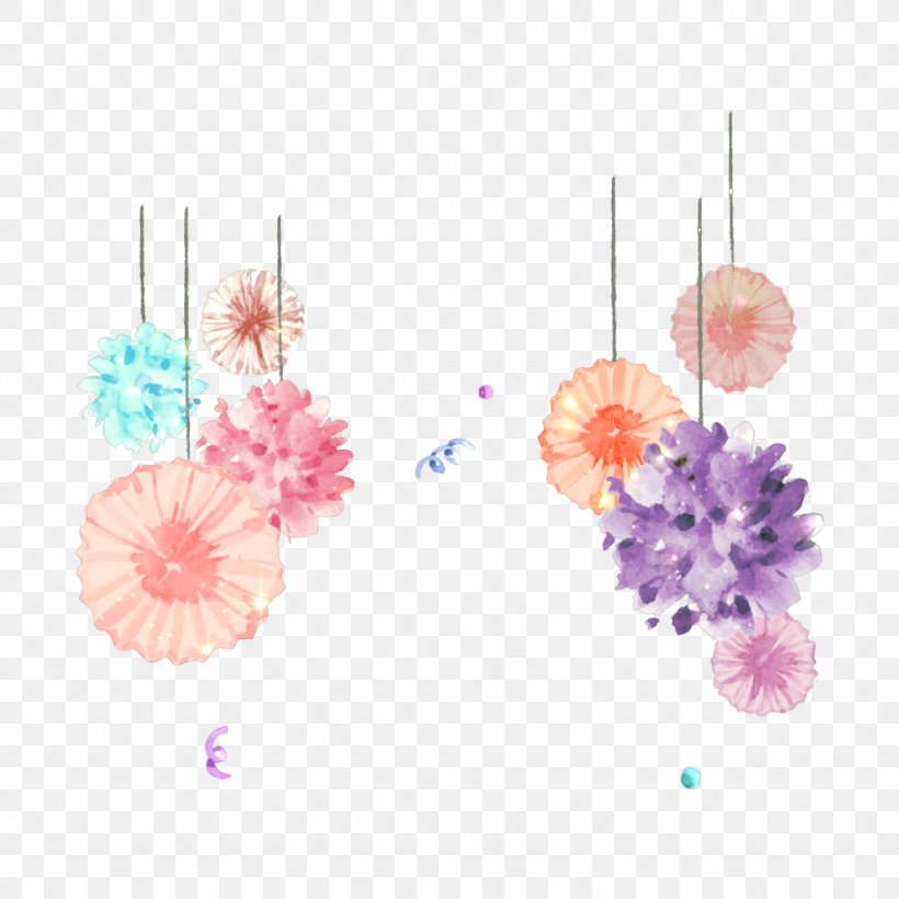 Watercolor Painting Clip Art Birthday, PNG, 1024x1024px, Watercolor Painting, Balloon, Birthday, Blossom, Flower Download Free