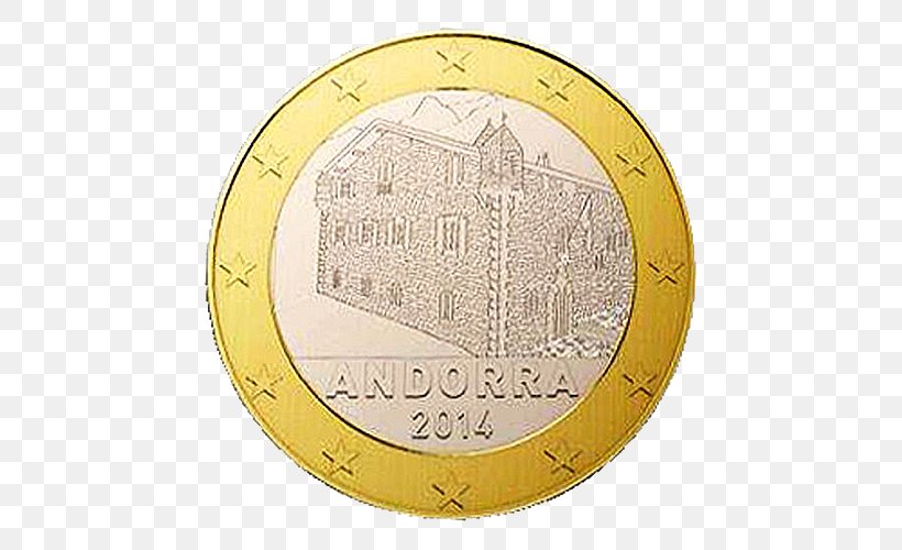 1 Euro Coin Euro Coins Andorra La Vella, PNG, 500x500px, 1 Euro Coin, 2 Euro Coin, Coin, Andorra, Black Scorpion Download Free