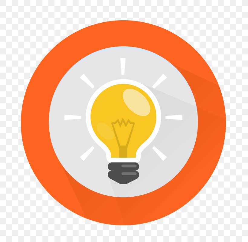 Incandescent Light Bulb Circle Orange, PNG, 800x800px, Light, Brand, Electric Light, Incandescent Light Bulb, Orange Download Free