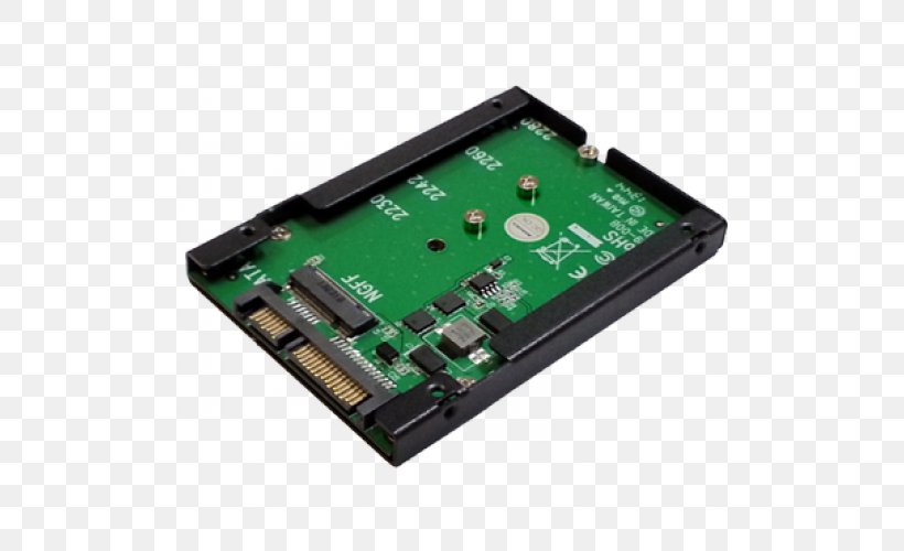 Microcontroller Data Storage M.2 Solid-state Drive Serial ATA, PNG, 500x500px, Microcontroller, Adapter, Circuit Component, Computer Component, Computer Data Storage Download Free
