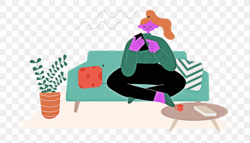 Alone Time At Home, PNG, 2500x1427px, Alone Time, At Home, Behavior, Cartoon, Human Download Free