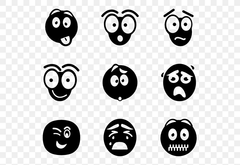 Emotions Vector, PNG, 600x564px, Font Awesome, Black And White, Emoticon, Face, Facial Expression Download Free