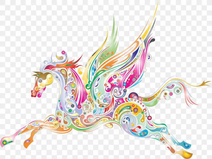 Graphic Design Horse Clip Art, PNG, 2298x1726px, Horse, Art, Dragon, Drawing, Fictional Character Download Free