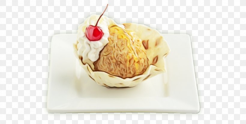Ice Cream, PNG, 1050x530px, Watercolor, Cuisine, Dessert, Dish, Food Download Free
