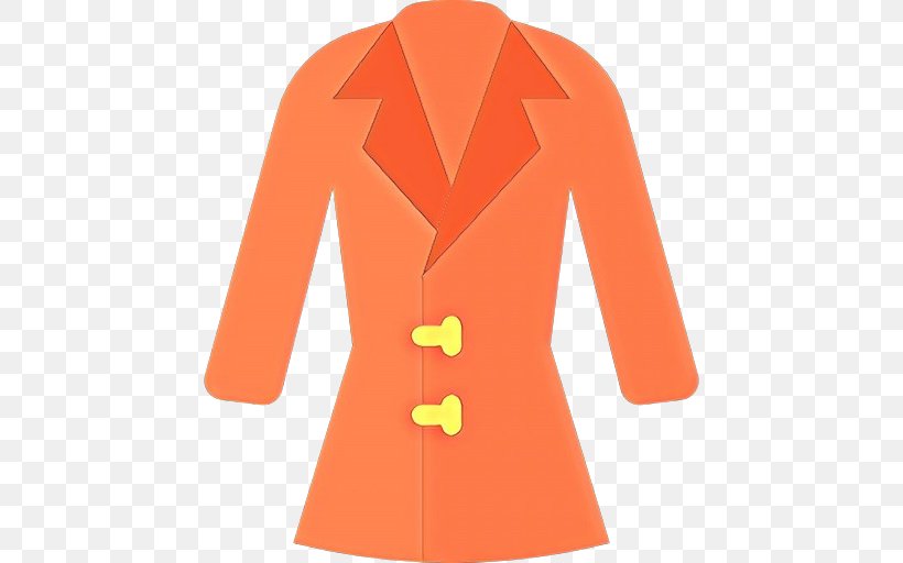 Orange, PNG, 512x512px, Clothing, Blazer, Button, Coat, Jacket Download Free