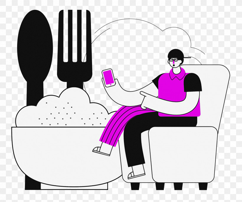 Ordering From Home Food Order, PNG, 2500x2095px, Food, Cartoon, Chair, Education, Furniture Download Free