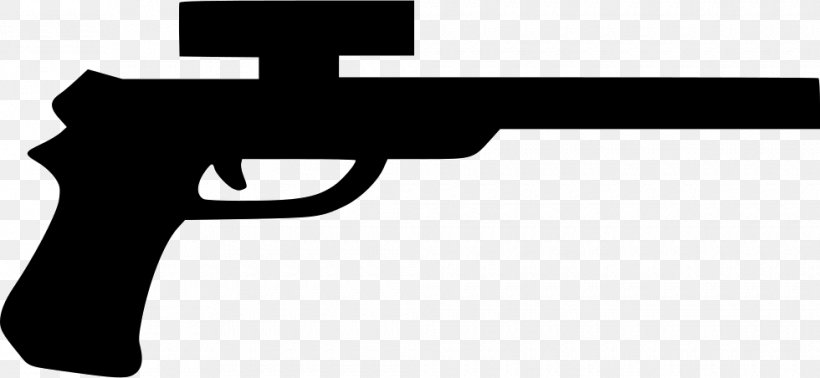 Trigger Firearm Logo Handgun Gun Barrel, PNG, 980x452px, Trigger, Black, Black And White, Black M, Brand Download Free