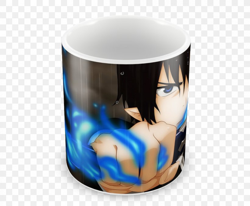 Coffee Cup Rin Okumura Mug Blue Exorcist, PNG, 1000x825px, Watercolor, Cartoon, Flower, Frame, Heart Download Free