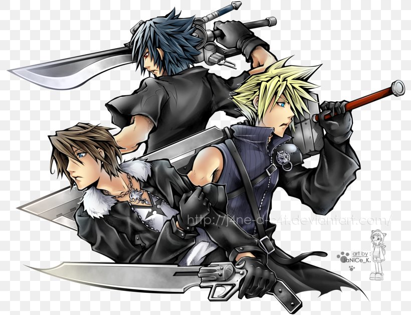Final Fantasy XV Dissidia Final Fantasy NT Noctis Lucis Caelum Cloud Strife, PNG, 800x628px, Watercolor, Cartoon, Flower, Frame, Heart Download Free