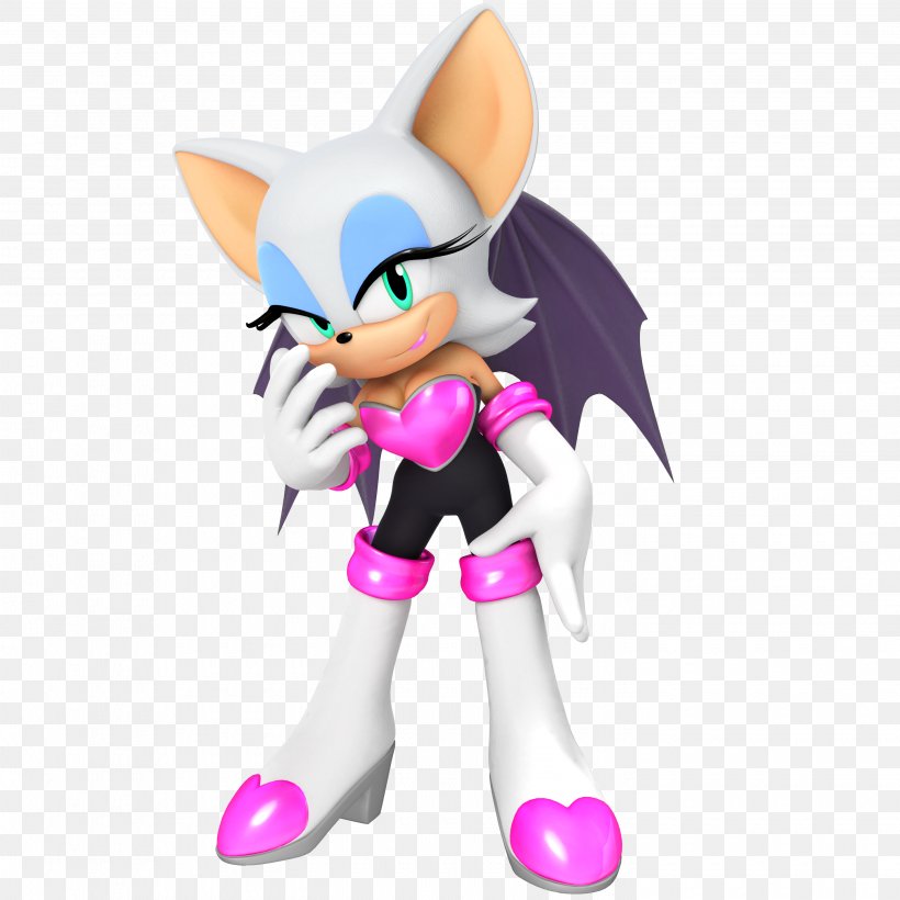 Rouge The Bat Sonic Generations Shadow The Hedgehog Amy Rose Tails, PNG, 2900x2900px, Rouge The Bat, Action Figure, Amy Rose, Animal Figure, Bat Download Free