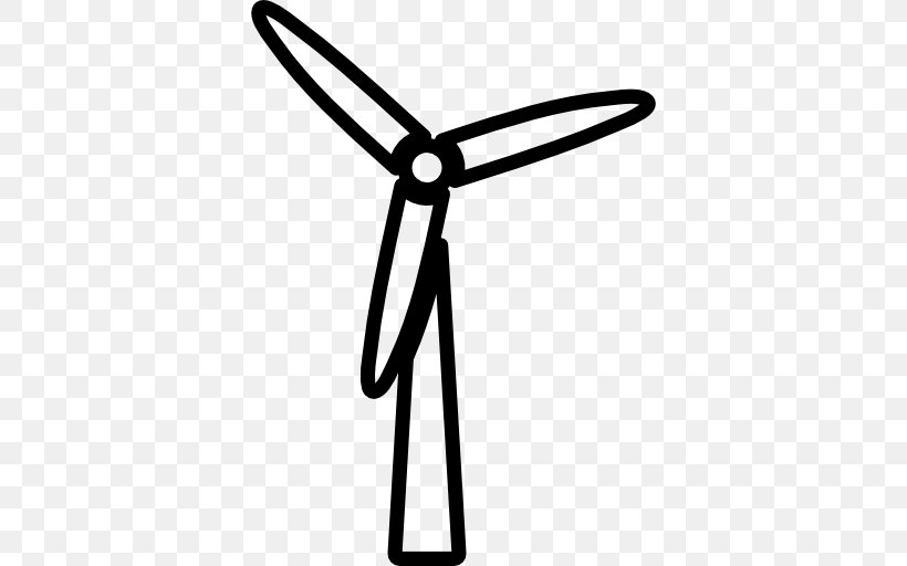 Wind Farm Wind Turbine Windmill Wind Power, PNG, 512x512px, Wind Farm, Area, Black, Black And White, Clean Technology Download Free