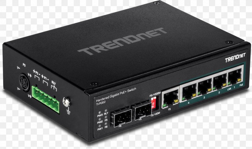 Network Switch Gigabit Ethernet TRENDnet Power Over Ethernet Computer Network, PNG, 2000x1189px, Network Switch, Audio Receiver, Computer Network, Computer Port, Din Rail Download Free
