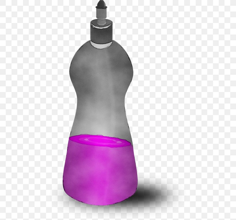Purple Violet Magenta Pink Bottle, PNG, 500x765px, Watercolor, Bottle, Magenta, Neck, Paint Download Free