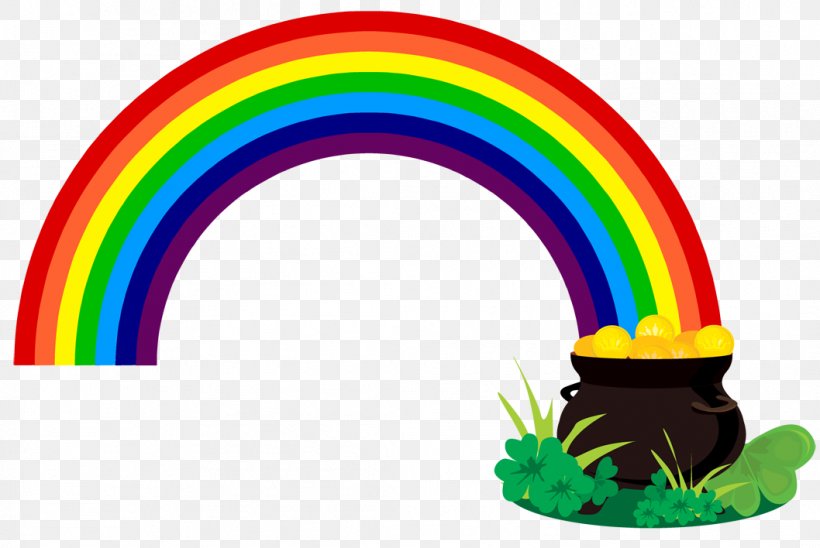 Rainbow Pot Of Gold Leprechaun Clip Art, PNG, 1058x708px, Rainbow, Color, Free Content, Gold, Green Download Free