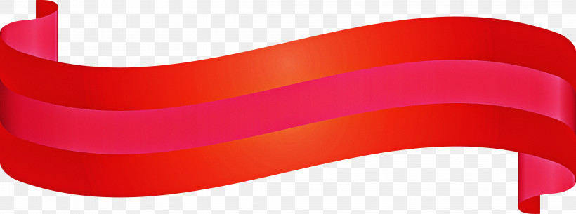 Ribbon S Ribbon, PNG, 4352x1621px, Ribbon, Line, Material Property, Orange, Pink Download Free