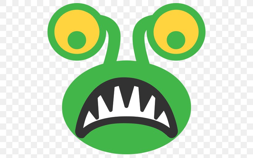 Emoji Goblin Monster Sticker Alien, PNG, 512x512px, Emoji, Alien, Area, Brand, Extraterrestrial Life Download Free