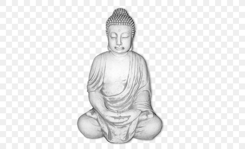 Gautama Buddha Buddhahood Buddhism Statue 0, PNG, 500x500px, Gautama Buddha, Artwork, Black And White, Buddhahood, Buddhism Download Free