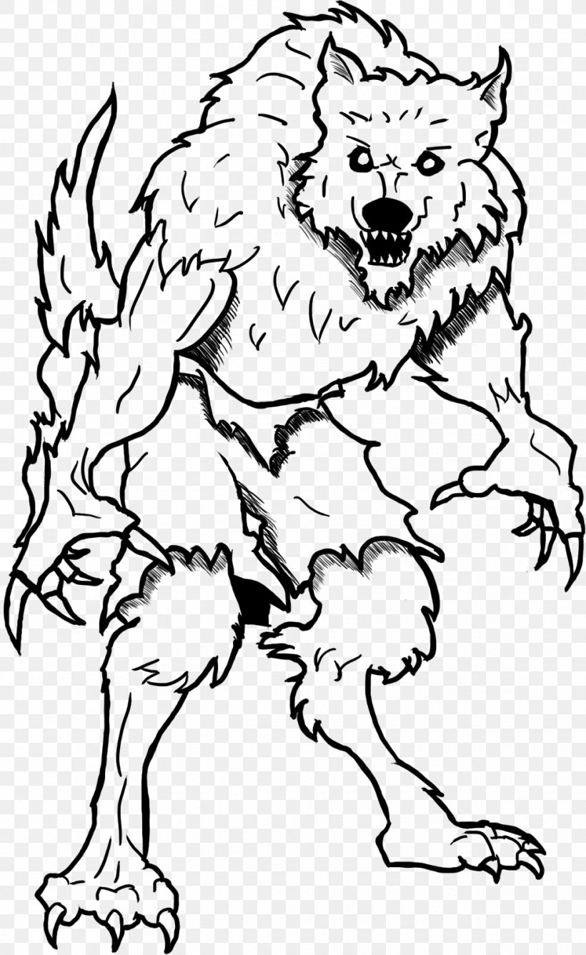 Coloring Book Werewolf Child Drawing Line Art, PNG, 981x1600px, Coloring Book, Adult, Art, Artwork, Black And White Download Free