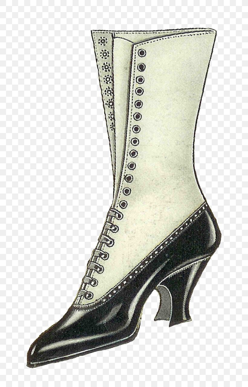 High-heeled Shoe Boot Vintage Clothing Clip Art, PNG, 761x1280px, Highheeled Shoe, Antique, Boot, Clothing, Fashion Download Free