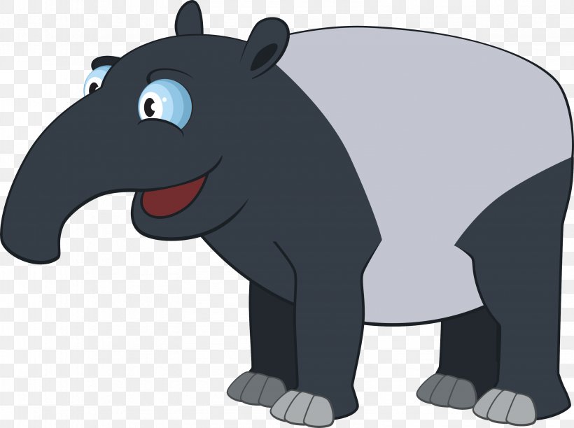 Tapir Cartoon Stock Photography, PNG, 3164x2365px, Tapir, Bear, Carnivoran, Cartoon, Dog Like Mammal Download Free