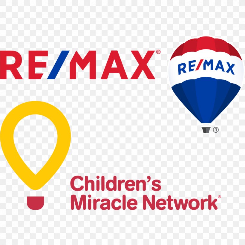 Children's Miracle Network Hospitals RE/MAX, LLC Hot Air Balloon Logo, PNG, 918x918px, Remax Llc, Area, Balloon, Brand, Dairy Queen Download Free