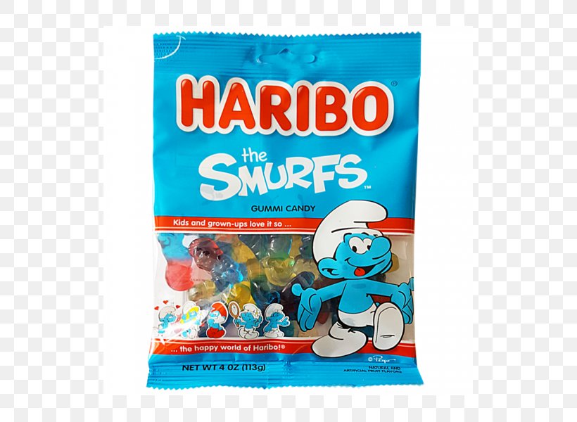 Gummi Candy Haribo The Smurfs Liquorice, PNG, 525x600px, Gummi Candy, Candy, Chocolate Bar, Confectionery, Food Download Free