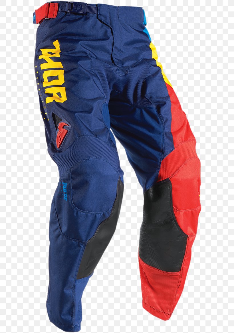 Thor T-shirt Motorcycle Pants Motocross, PNG, 596x1164px, Thor, Blue, Clothing, Clothing Sizes, Cobalt Blue Download Free