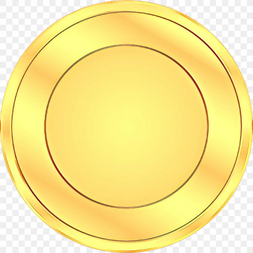 Yellow Dishware Plate Circle Tableware, PNG, 1134x1135px, Yellow, Brass, Circle, Dishware, Metal Download Free