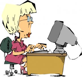 office assistant cartoon