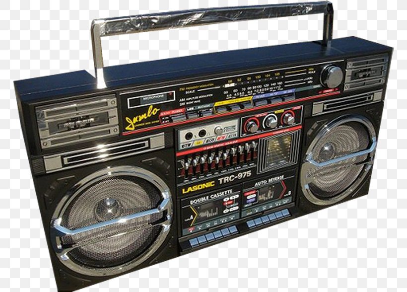 Boombox 1980s Lasonic Compact Cassette Radio, PNG, 767x588px, Boombox, Cassette Deck, Compact Cassette, Electronics, Hip Hop Download Free