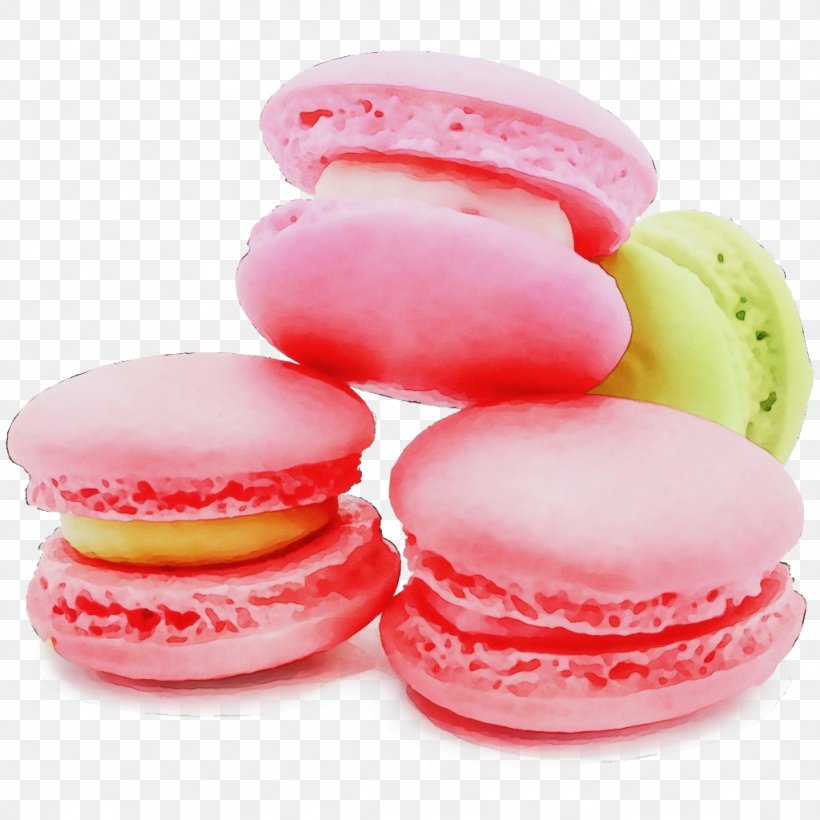 Macaroon Food Pink Sweetness Dessert, PNG, 1024x1024px, Watercolor, Baked Goods, Cake, Cuisine, Dessert Download Free