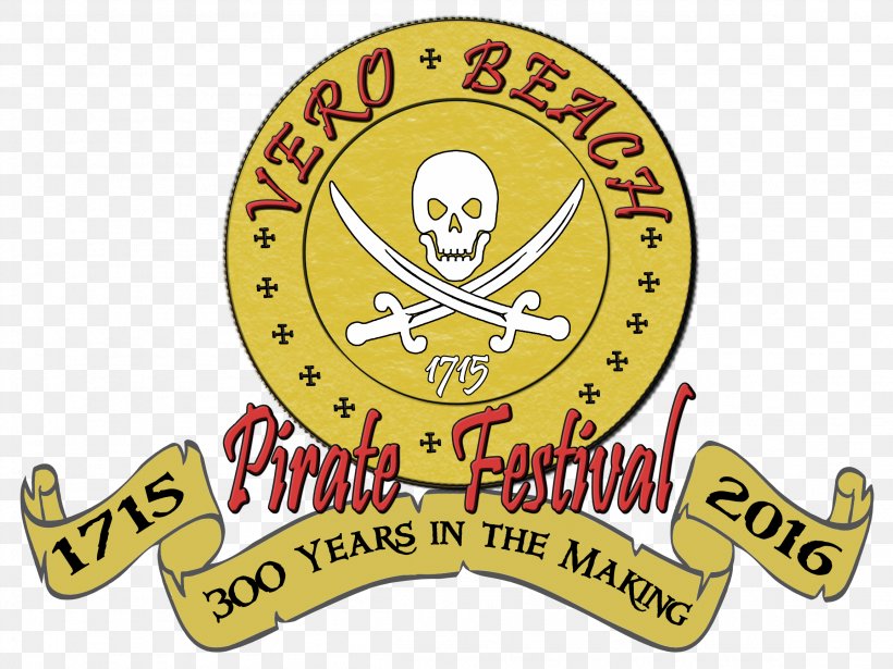 Vero Beach Pirate Fest Piracy 1715 Treasure Fleet Festival Royal Palm Beach, PNG, 2304x1728px, Piracy, Area, Badge, Brand, Festival Download Free