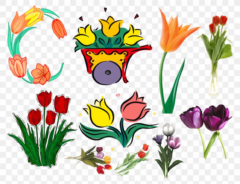 Floral Design Tulip Cut Flowers Clip Art, PNG, 2248x1728px, Floral Design, Art, Artwork, Cartoon, Child Download Free