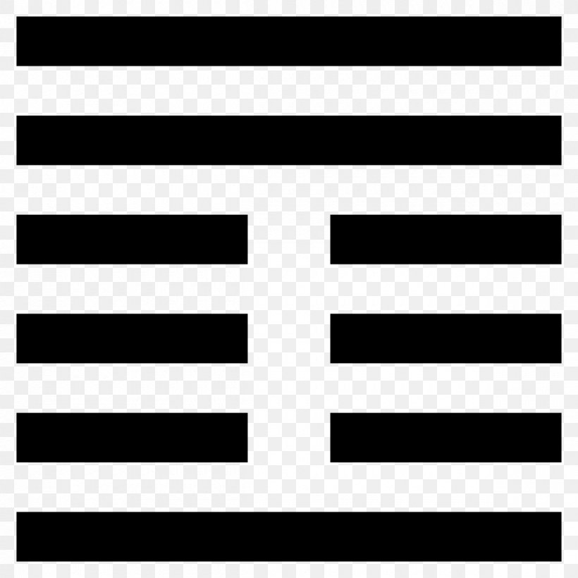 I Ching Hexagram Taoism Geomancy Feng Shui, PNG, 1200x1200px, I Ching, Area, Black, Black And White, Brand Download Free