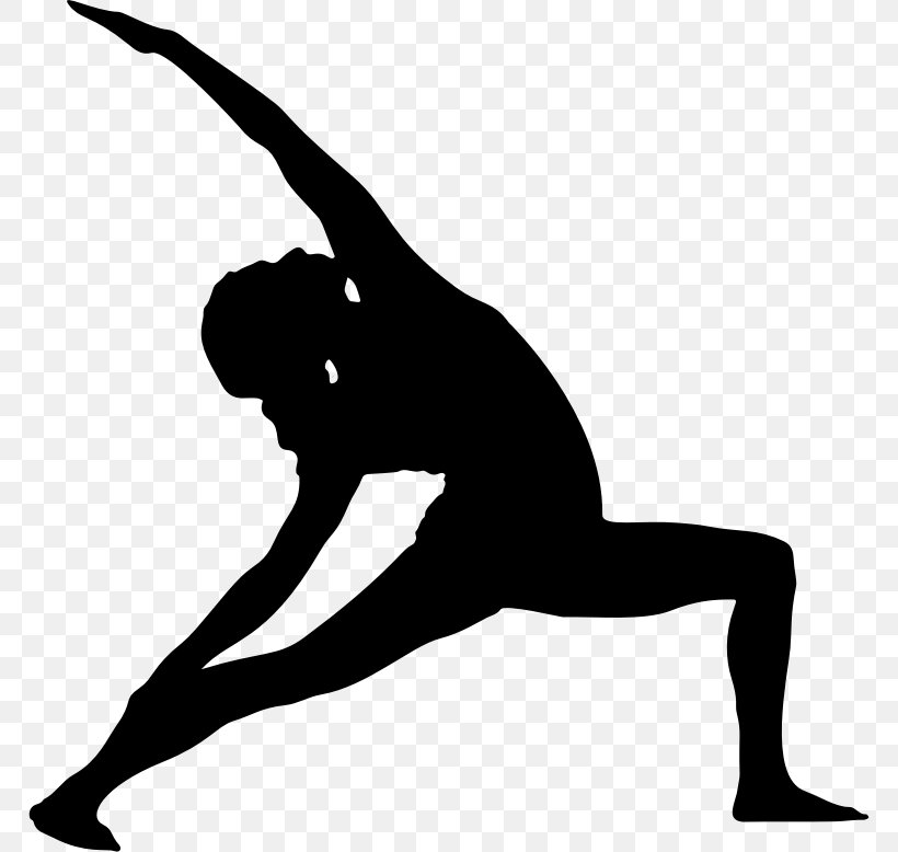 Yoga Silhouette Clip Art, PNG, 768x778px, Yoga, Arm, Balance, Black And White, Indra Devi Download Free