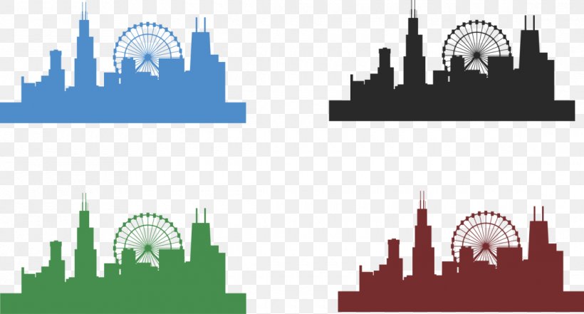 Chicago Skyline Vector Graphics Clip Art, PNG, 1140x614px, Chicago Skyline, Arch, Brand, Chicago, City Download Free