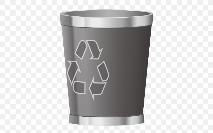 Rubbish Bins & Waste Paper Baskets Emoji Recycling Bin, PNG, 512x512px, Rubbish Bins Waste Paper Baskets, Cup, Drinkware, Emoji, Emojipedia Download Free
