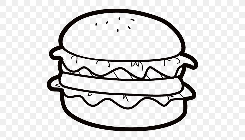 Hamburger Junk Food Fast Food Cheeseburger French Fries, PNG, 600x470px, Hamburger, Black And White, Cheeseburger, Color, Coloring Book Download Free