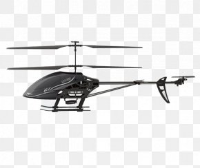Pure Black Helicopter - Helicopter Rotor Black Helicopter Radio-controlled Helicopter PNG