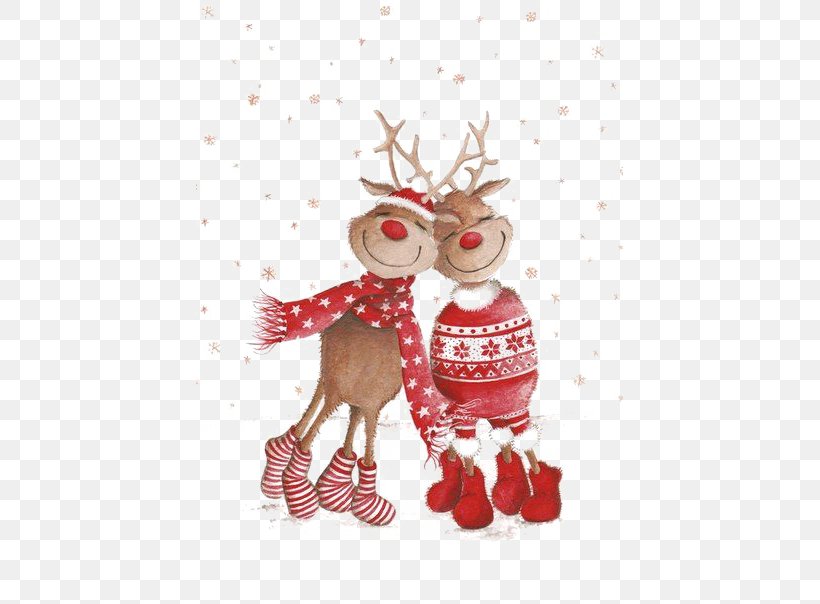 Santa Claus Elk Reindeer Christmas, PNG, 427x604px, Santa Claus, Christmas, Christmas Card, Christmas Decoration, Christmas Ornament Download Free