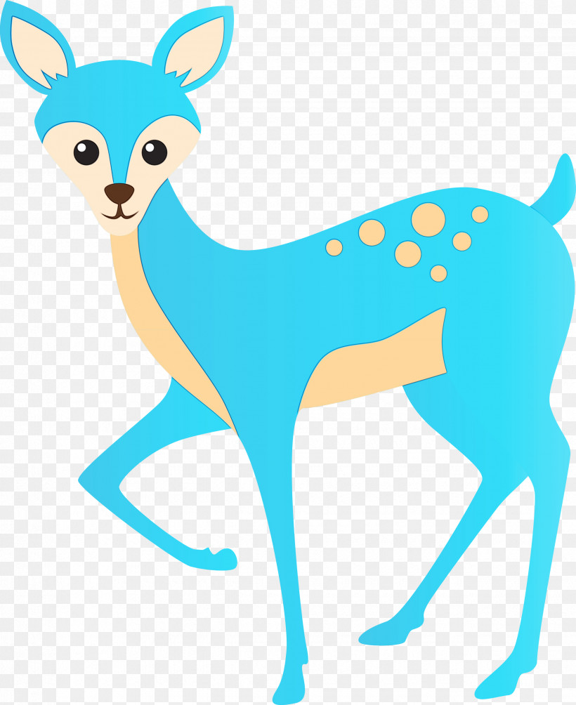 Animal Figure Deer Wildlife Fawn Tail, PNG, 2450x3000px, Watercolor Deer, Animal Figure, Deer, Fawn, Paint Download Free