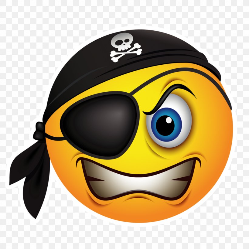 Emoticon Smiley Piracy Emoji Clip Art, PNG, 1024x1024px, Emoticon, Emoji, Eyewear, Facebook, Facebook Messenger Download Free
